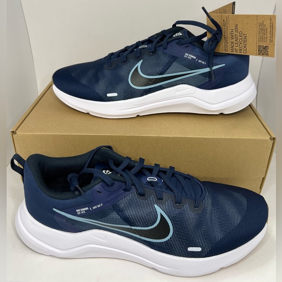 Nike Other - Nike Downshifter 12 Sneakers Midnight Navy/Worn Blue Running Shoes Men’s Size 12